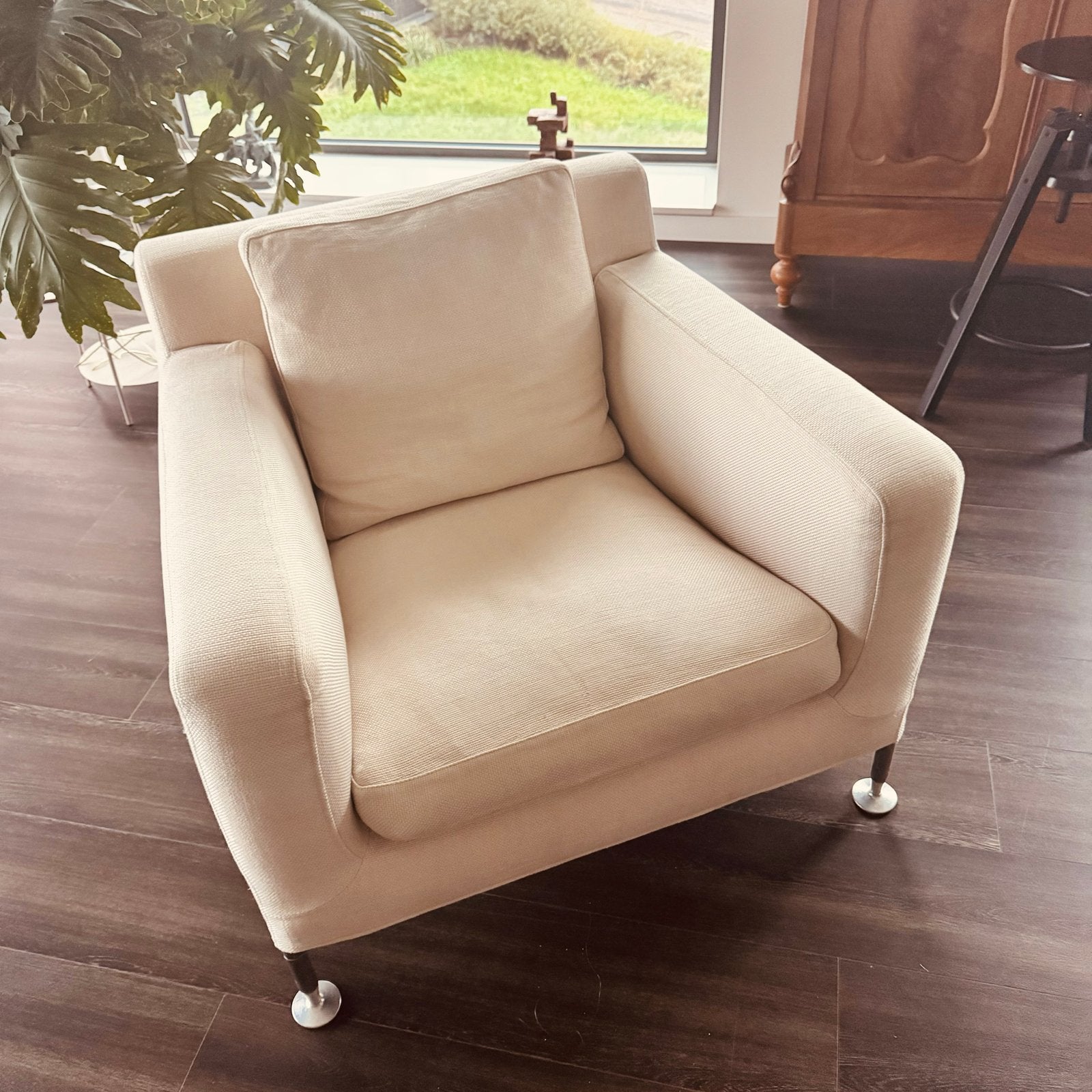 B&B Italia Maxalto Harry Fauteuil - Antonio Citterio, Huis en Inrichting, Ophalen, Gebruikt, Modern, tijdloos, 75 tot 100 cm