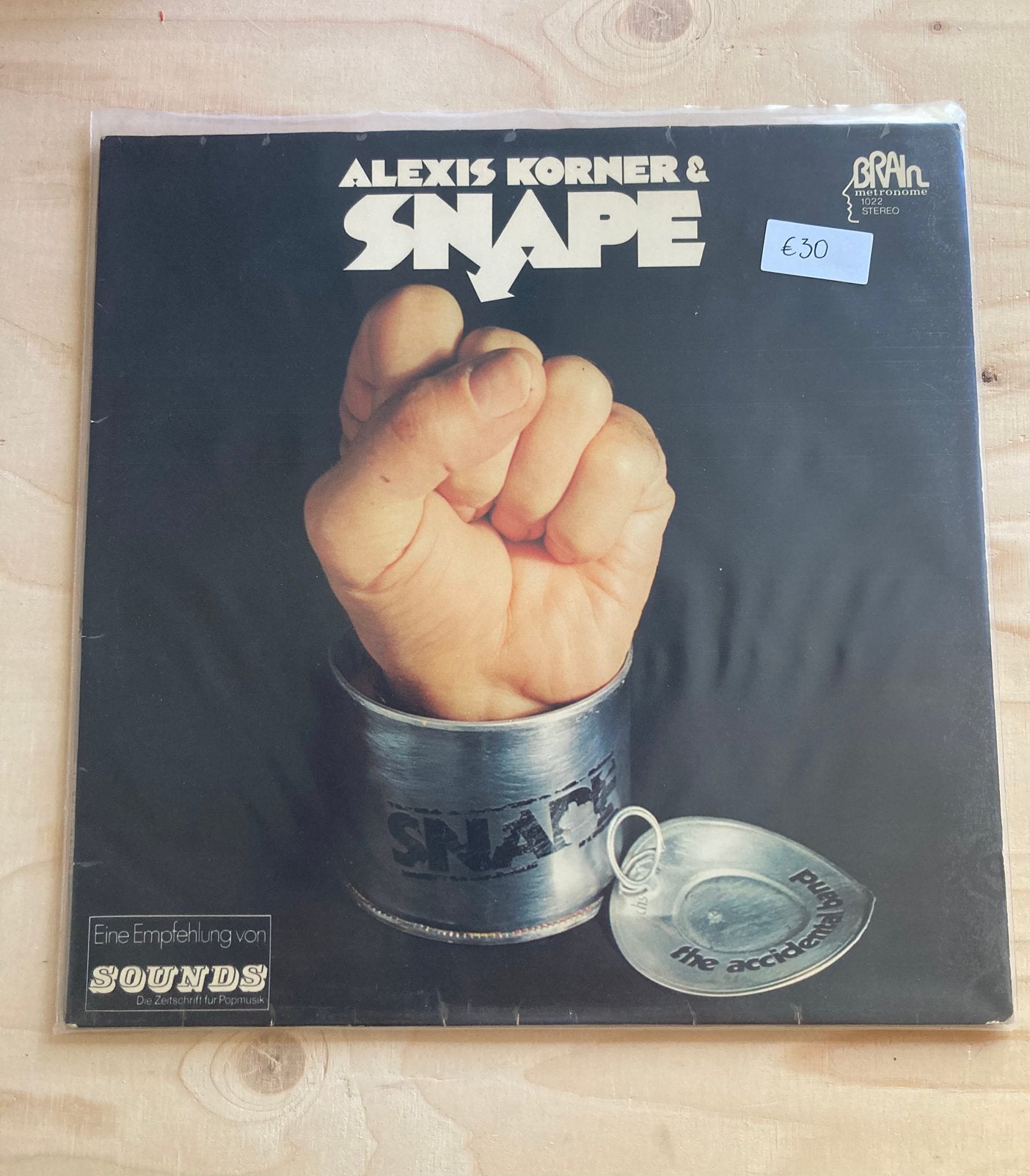 Alexis Korner & Snape - Accidental Band German 1st Brain, Ophalen of Verzenden, Zo goed als nieuw, Overige formaten, Jazz