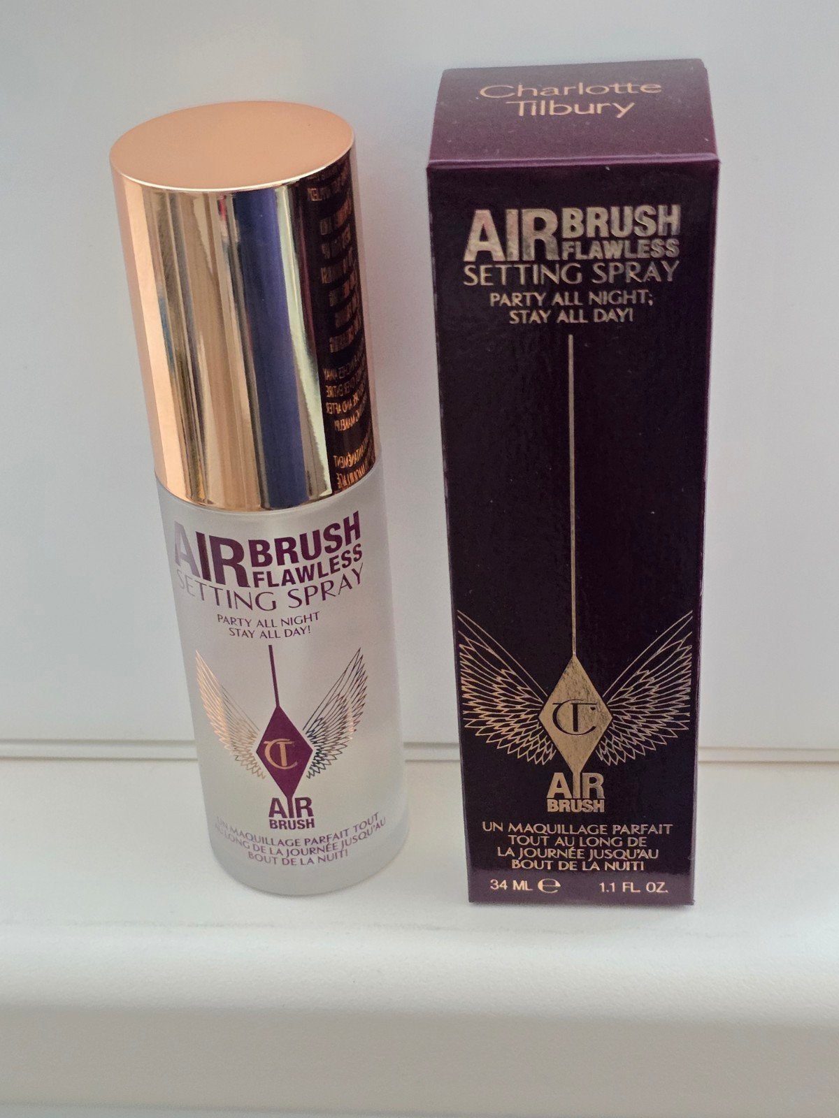 Charlotte Tilbury - Airbrush Flawless Setting Spray (party.., Overige kleuren, Gehele gezicht, Nieuw, Ophalen of Verzenden