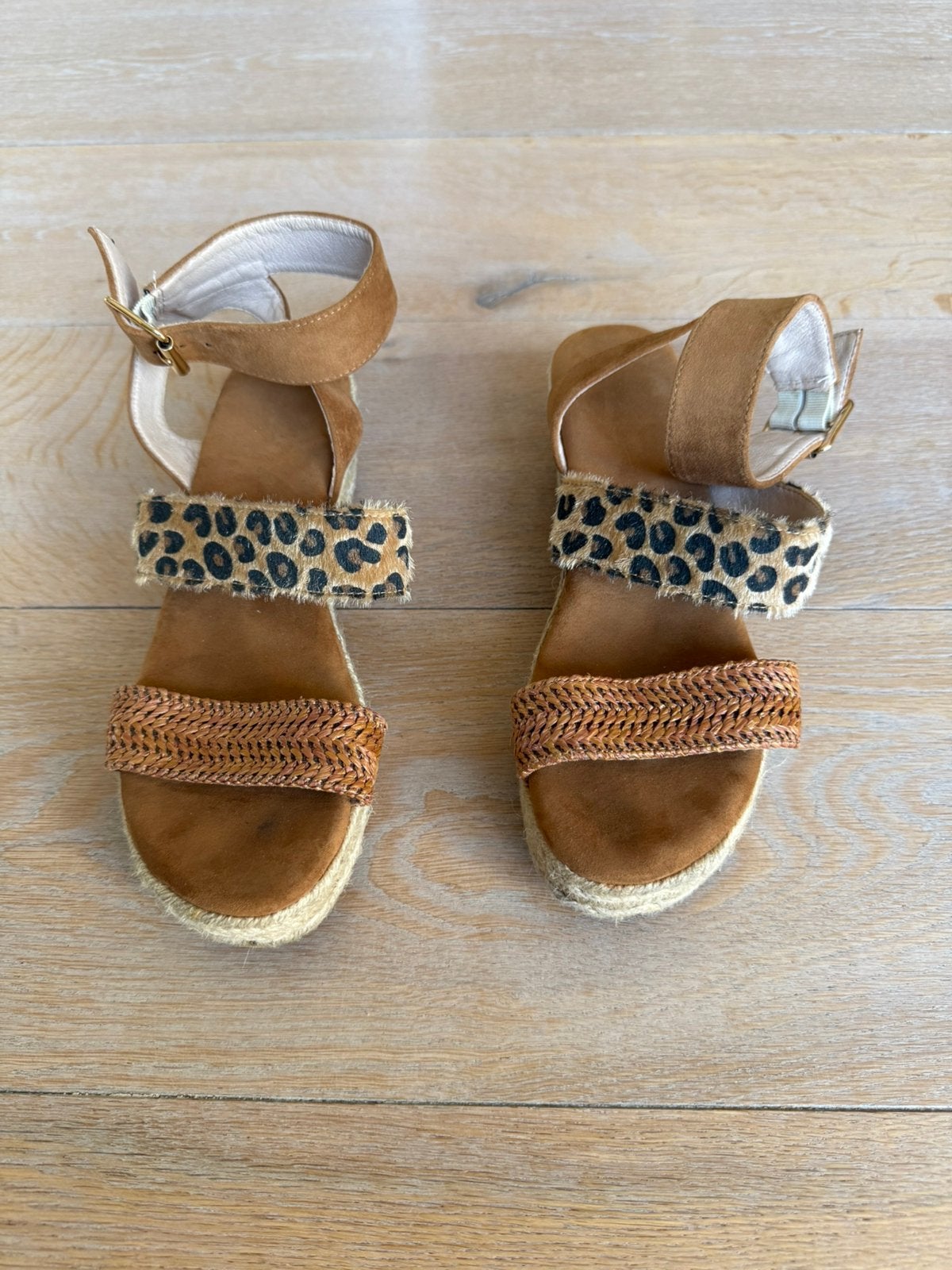 Dames sandaal maat 38 van Dolcis, Bruin, Gedragen, Sandalen of Muiltjes, Ophalen of Verzenden