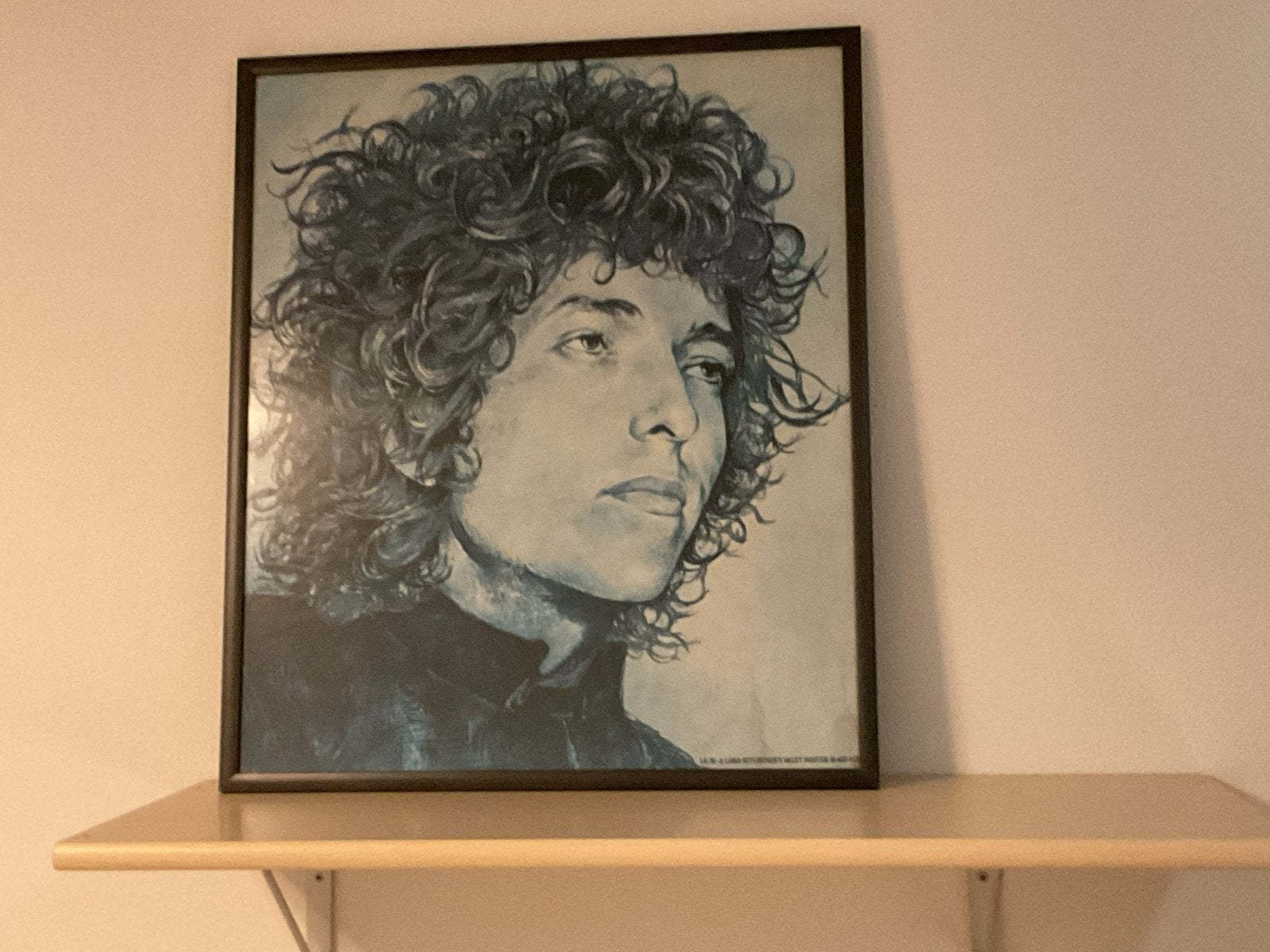 Vintage Bob Dylan Portret Poster door John Judkins (1969), Ophalen, Portret of Personen, Print, Papier