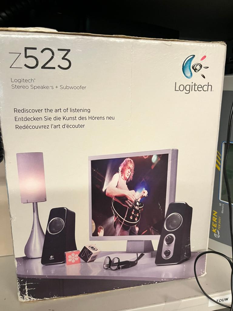 Logitech Z523 Speakers met subwoofer, Computers en Software, Pc speakers, Ophalen, Gebruikt
