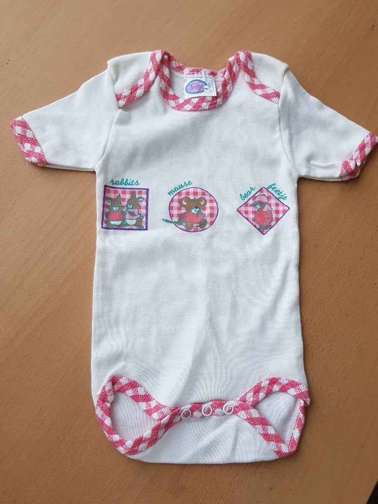 baby rompertje, Feetje, maat 62/68, Ophalen, Zo goed als nieuw, Maat 62