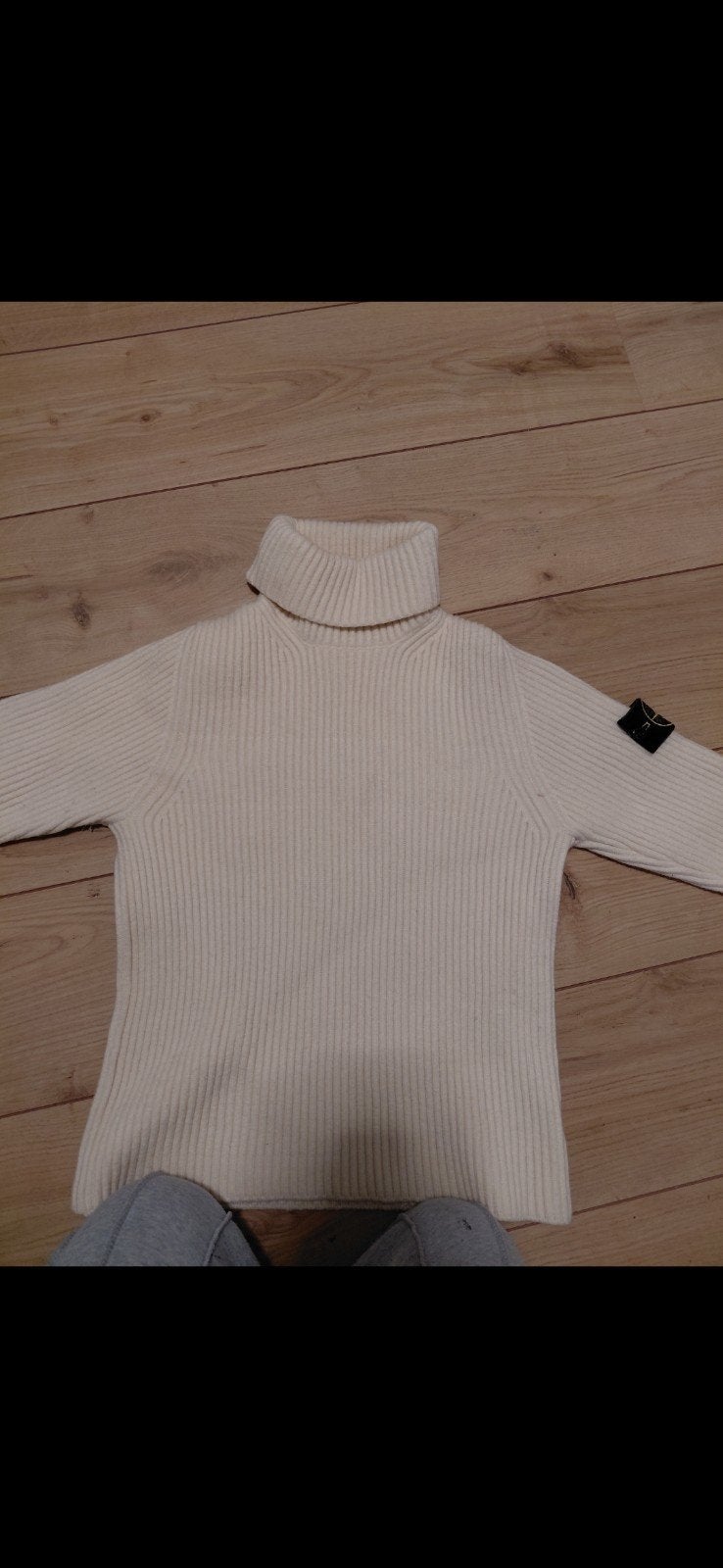 Stone Island coltrui crème maat S/M, Beige, Ophalen of Verzenden, Zo goed als nieuw, Maat 36 (S)