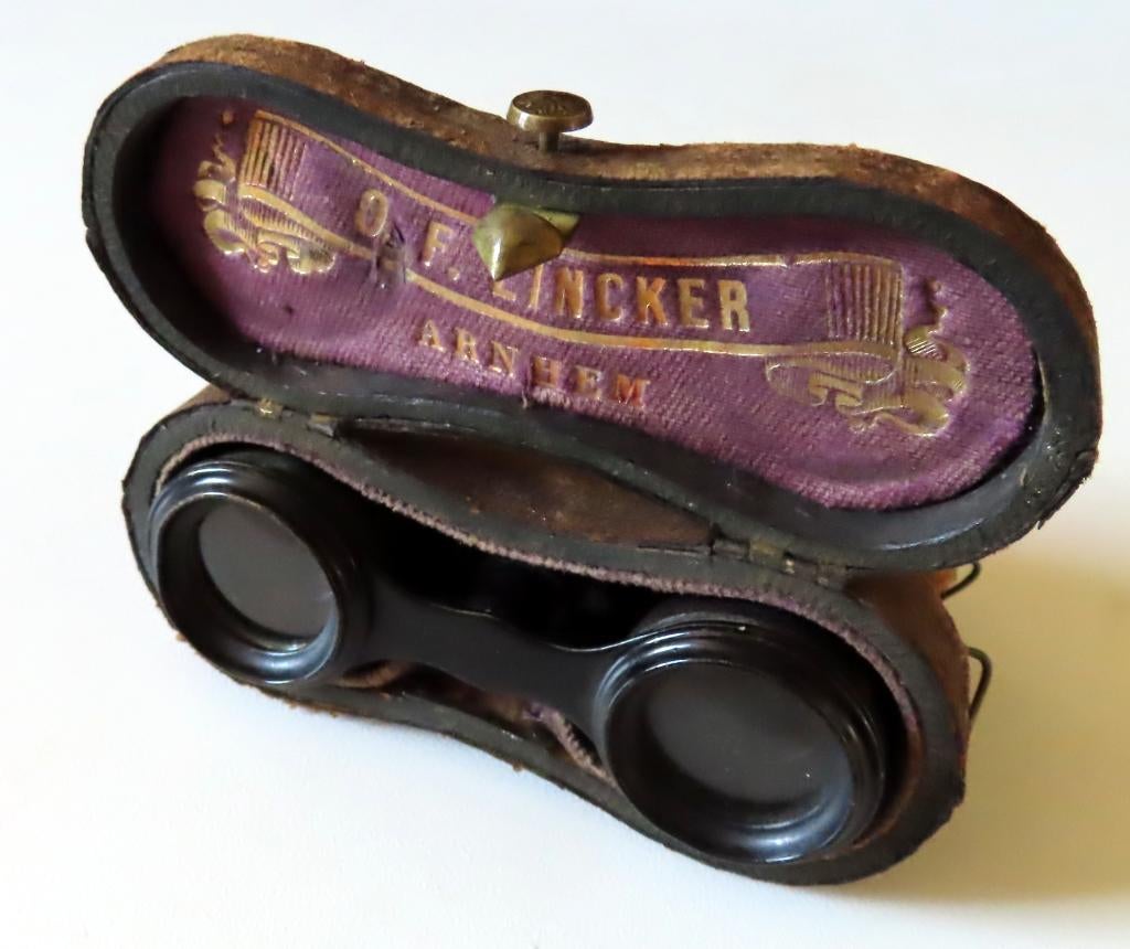 Uit inboedel: Antieke kijker Otto Lincker geb1845-Arnhem,inc, Antiek en Kunst, Verzenden