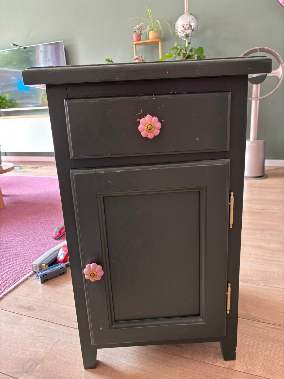 Houten kastje / nachtkastje, Huis en Inrichting, Ophalen, Gebruikt, Minder dan 45 cm, 55 tot 70 cm