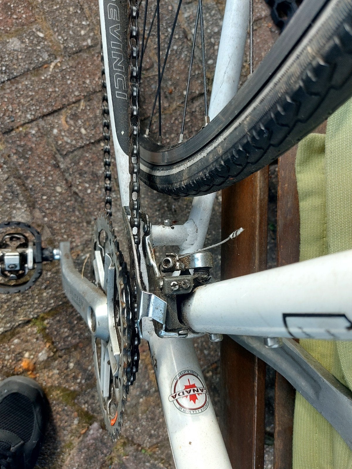 Devinci Monaco Hybride Fiets - Shimano Deore XT, 28 inch, Gebruikt, Vering, Velgrem