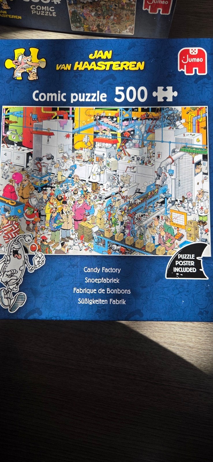 Jan van Haasteren Comic Puzzel - Snoepfabriek 500 stukjes, Ophalen, 500 t/m 1500 stukjes, Zo goed als nieuw, Legpuzzel