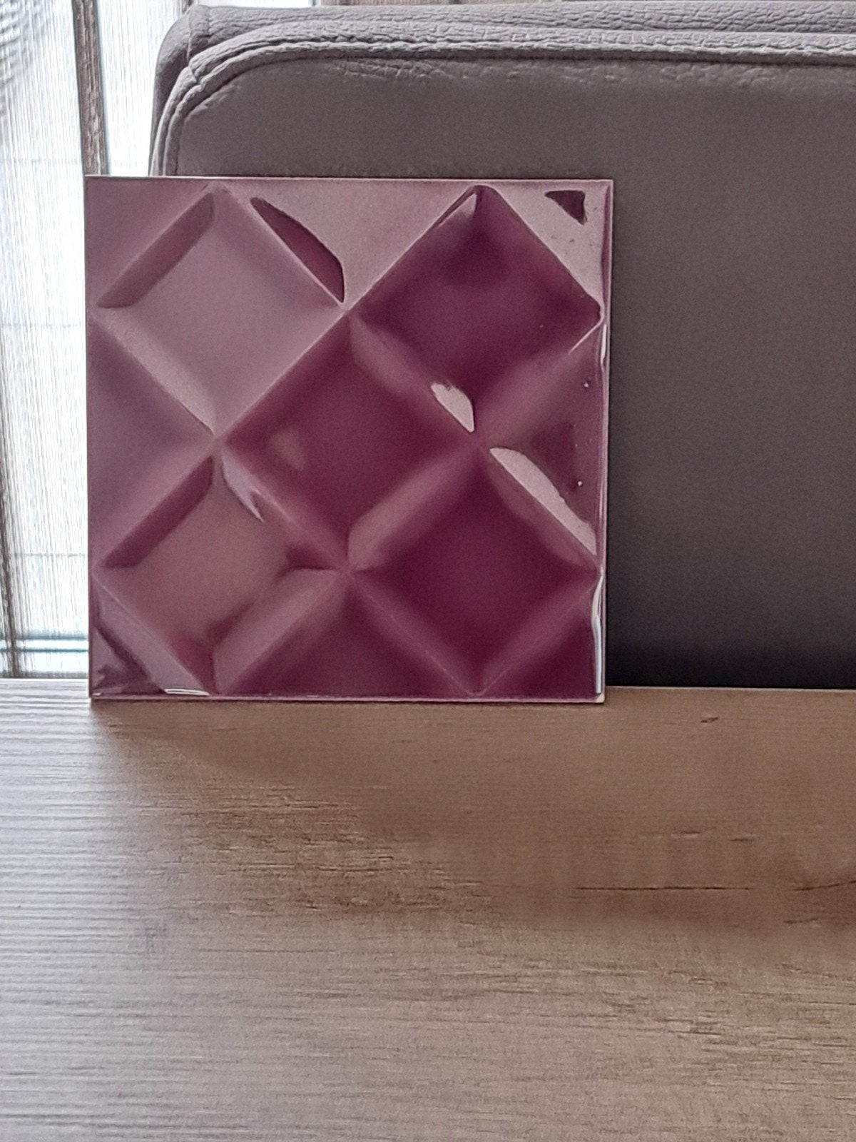 300 Unieke paarse wandtegels met 3D-effect 15×15 cm 5 dozen, Ophalen, Nieuw, Minder dan 20 cm, Wandtegels