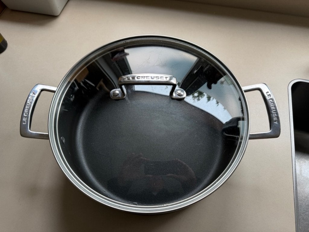 Le Creuset bakpan, Huis en Inrichting, Ophalen, Overige materialen, Braadpan, Met handvatten