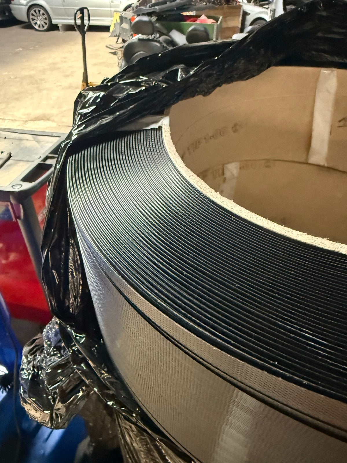 Nieuwe rol pp 12 mm 3000 zwart omsnoeringsband (TIP 1-00), Doe-het-zelf en Verbouw, 100 liter of meer, Ophalen of Verzenden, Nieuw