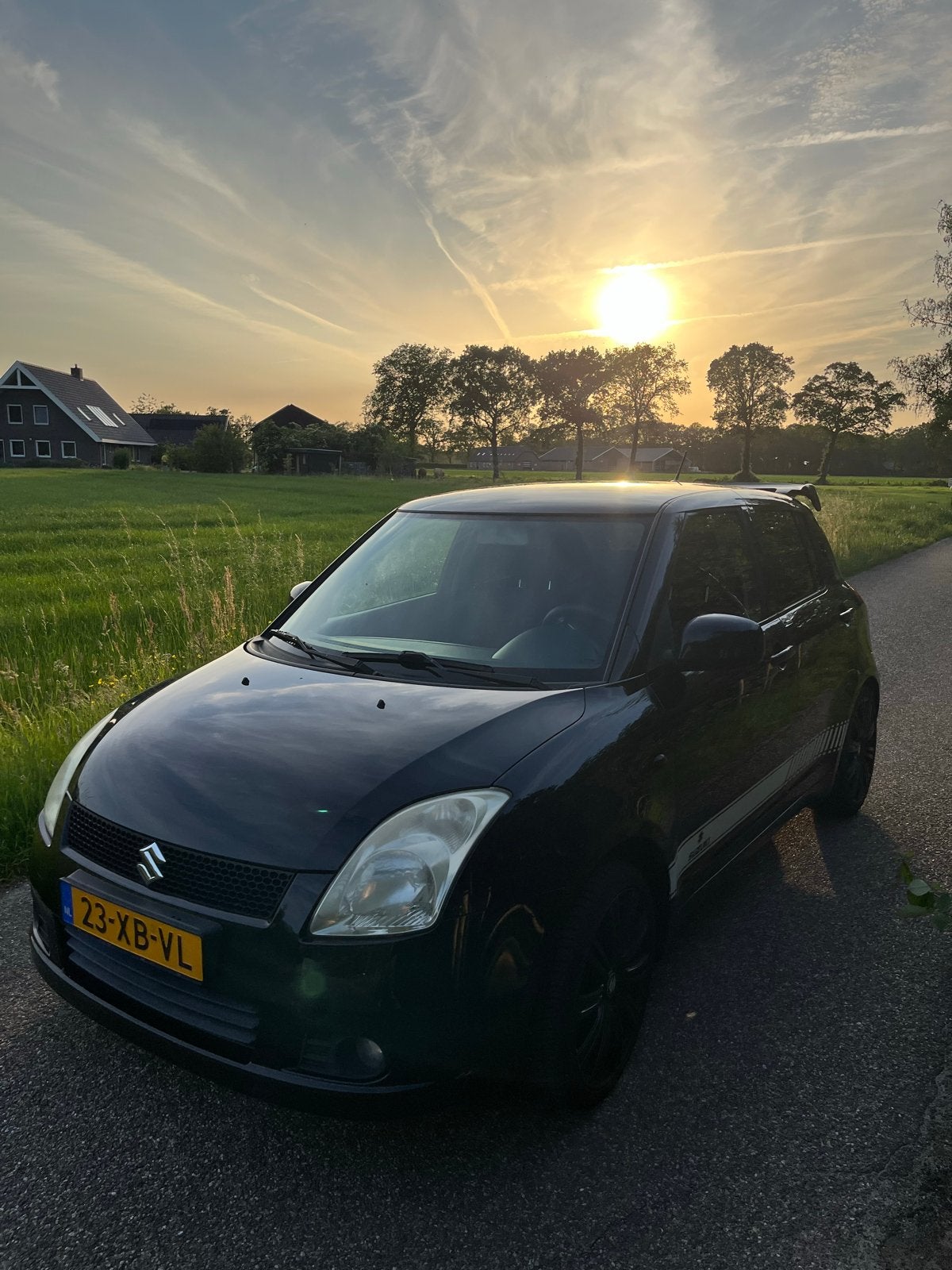 Sportieve Suzuki Swift 1.3 5DRS 2007 Zwart, Auto's, Suzuki, Swift, Airconditioning, Apple Carplay, Bluetooth, Elektrische ramen