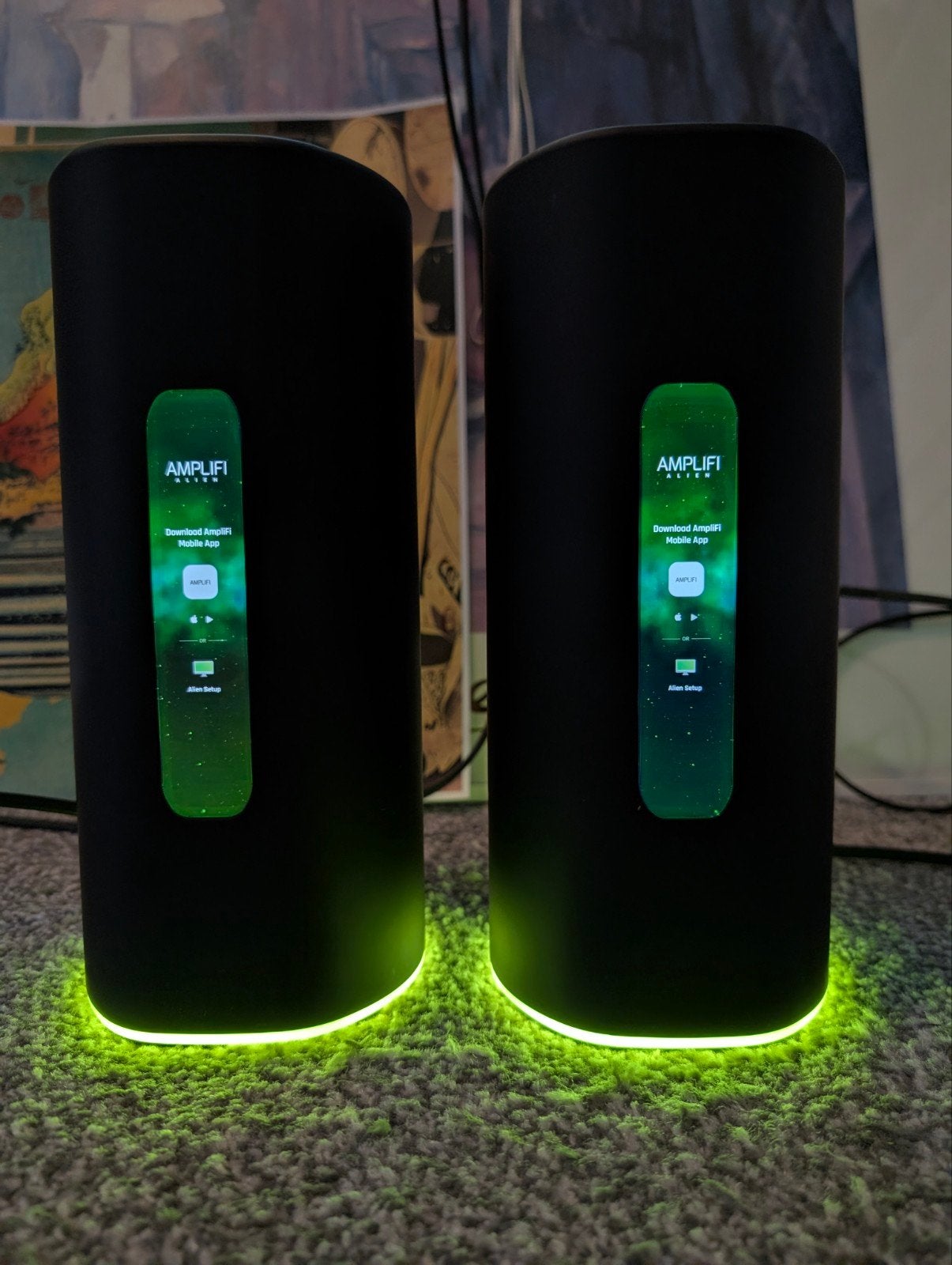2x Amplifi Alien WiFi 6 Mesh Systeem + Amplifi Instant, Computers en Software, Ophalen of Verzenden, Gebruikt, Router, Amplifi