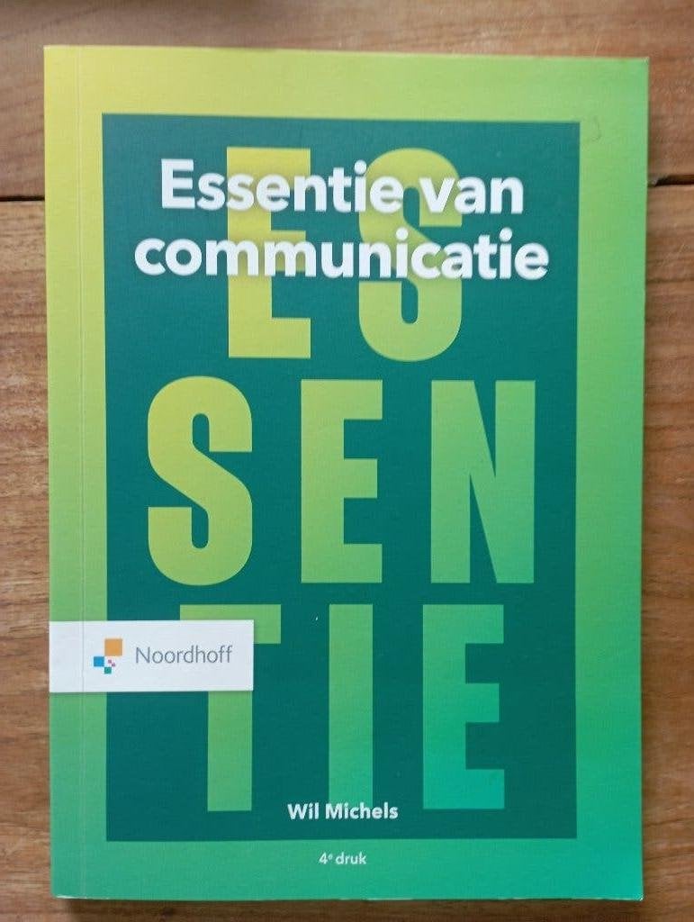 Essentie van communicatie, Boeken, Wil Michels, Zo goed als nieuw, Alpha, HBO