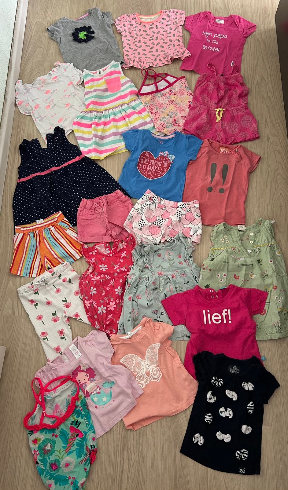 Meisjes zomerkleding 80/86, Ophalen of Verzenden, Gebruikt, Meisje, Jurkje of Rokje