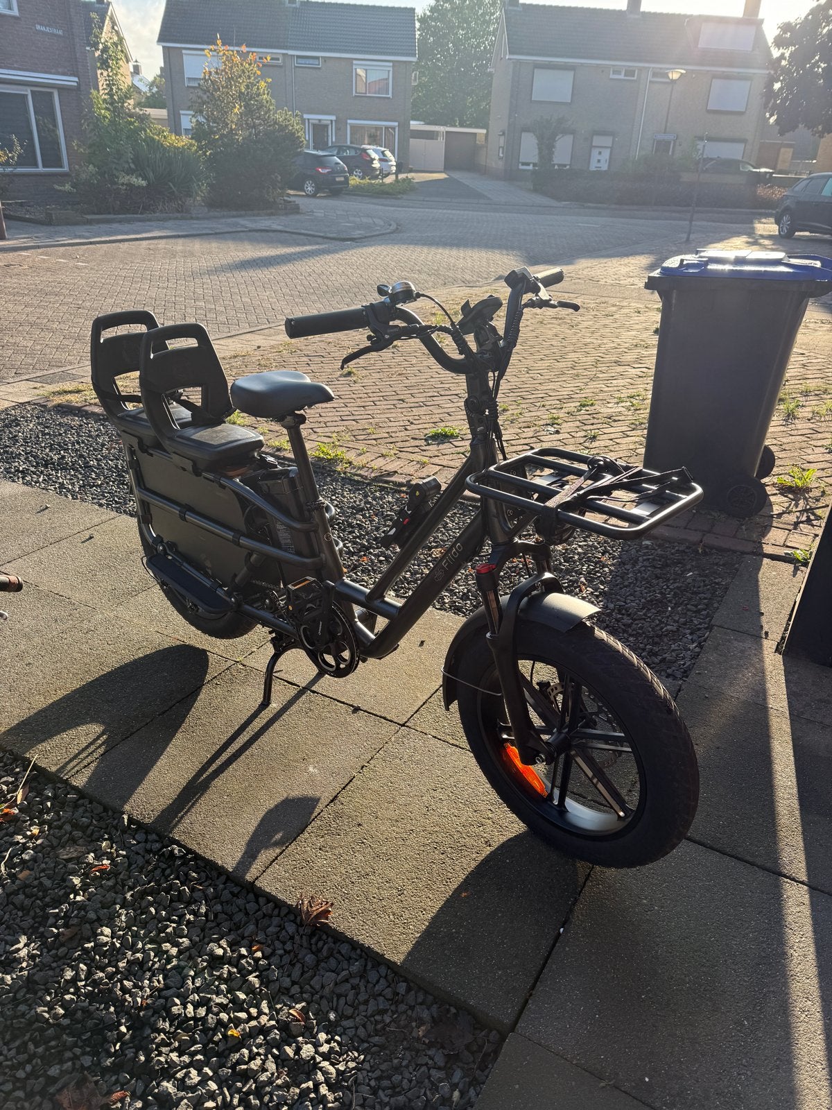 Fiido Longtail Familie bike Fatbike fiets family bakfiets, Zo goed als nieuw, 47 tot 51 cm, 50 km per accu of meer, Ophalen