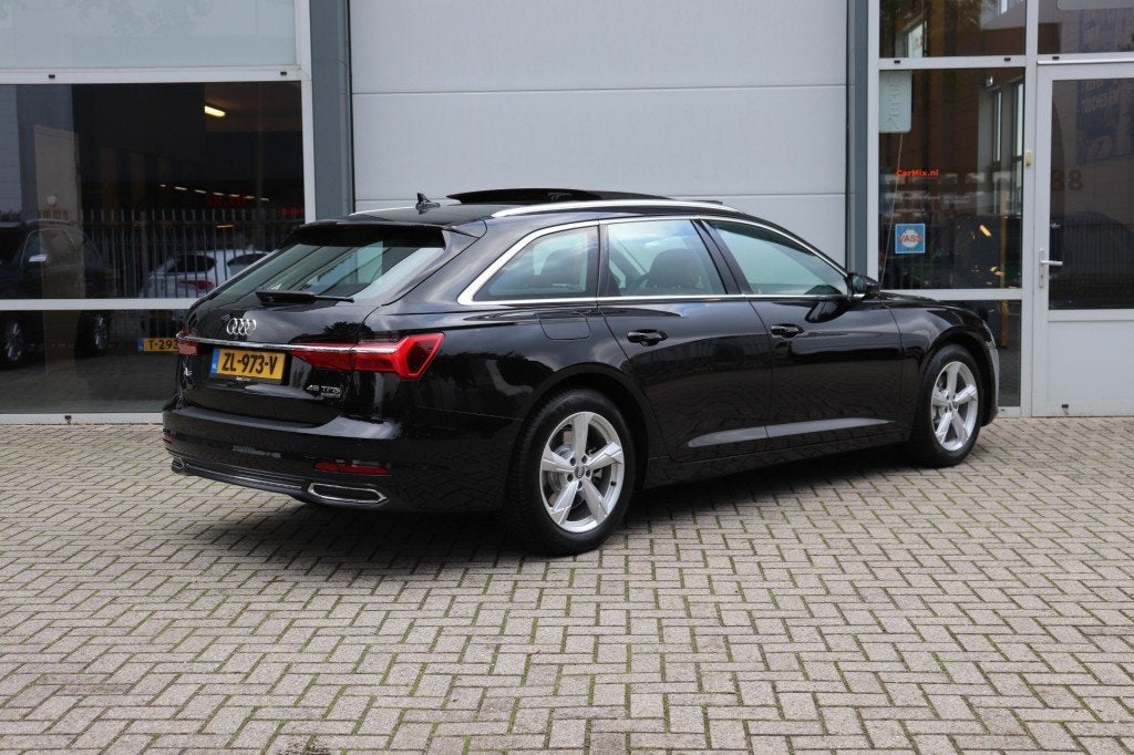 Audi A6 45 TFSI Quattro (245PK) AUT Sport Lease Edition/ORIG, Auto's, Gebruikt, 4 cilinders, Zwart, 102 €/maand