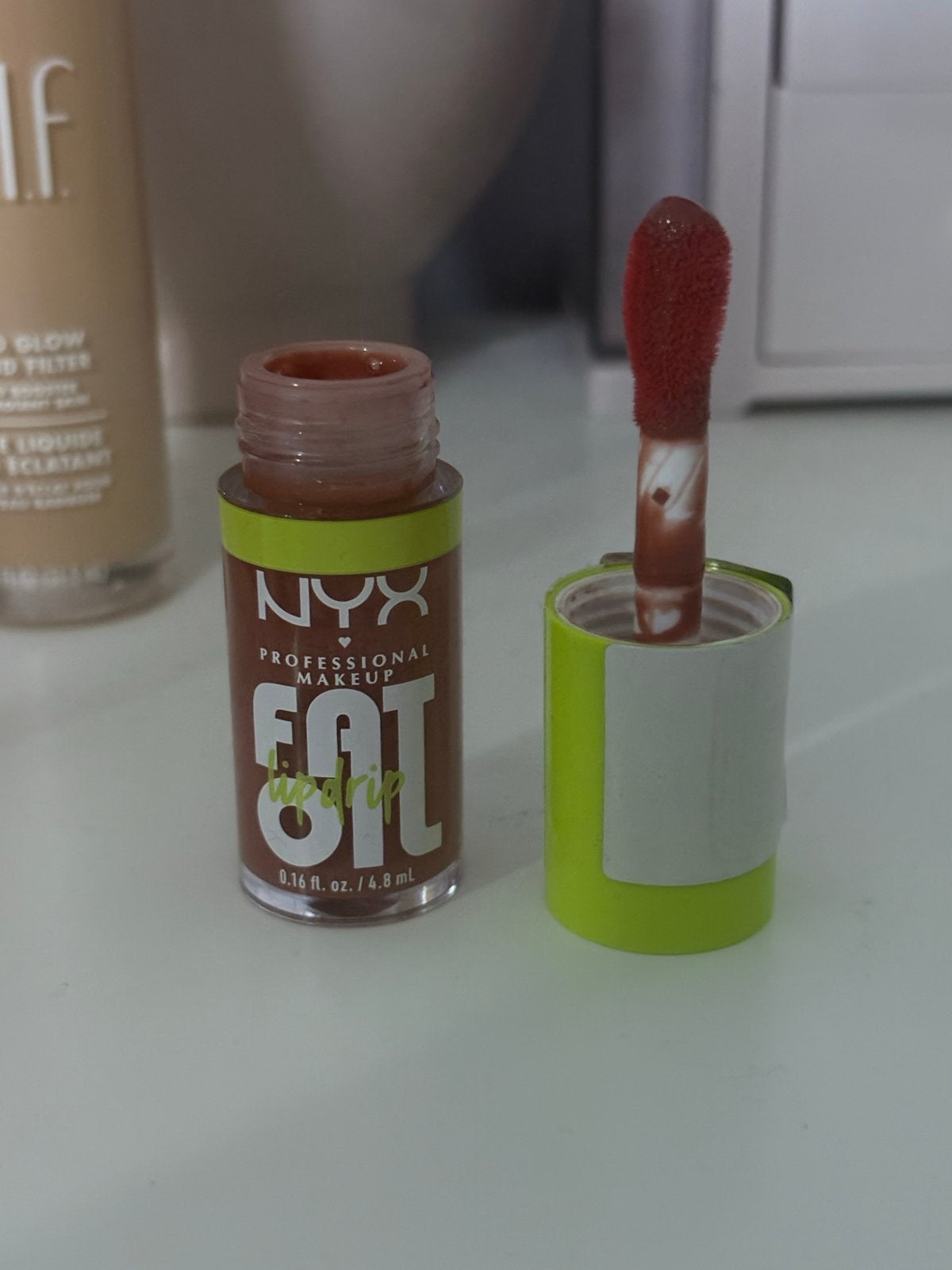 NYX Professional Makeup Fat Oil Lip Drip - Splash of Cream, Lippen, Bruin, Nieuw, Ophalen of Verzenden