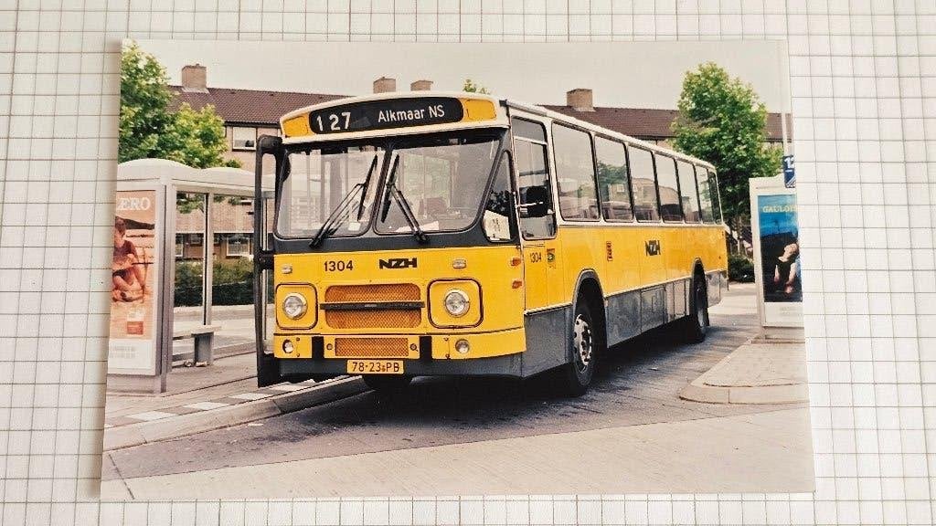 Foto BUS NZH Haarlem 1304, Verzenden, Gebruikt, Bus of Metro, Overige typen