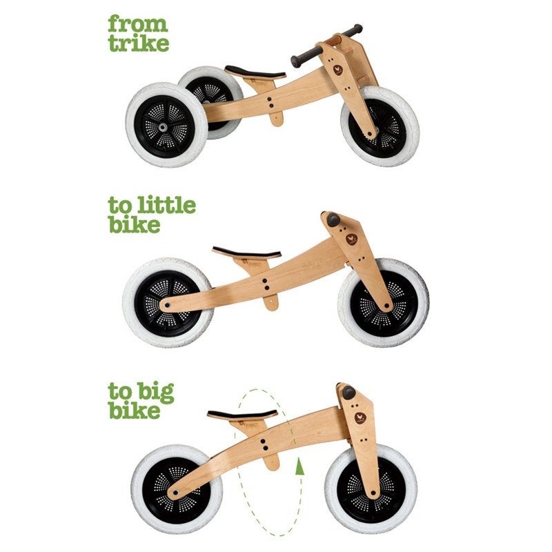 Wishbone fiets 3-in-1: driewieler, tweewieler, loopfiets, Ophalen of Verzenden, Gebruikt