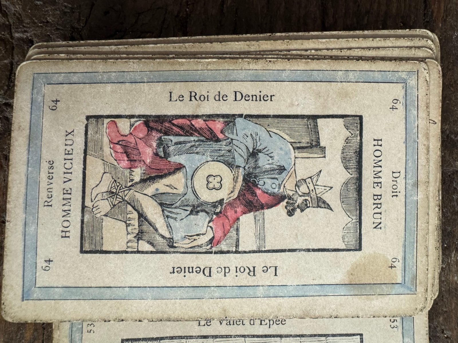 Antieke tarot kaarten Tarotkaarten 19e eeuw zeldzaam, Verzamelen, Speelkaarten, Jokers en Kwartetten, Ophalen of Verzenden, Gebruikt