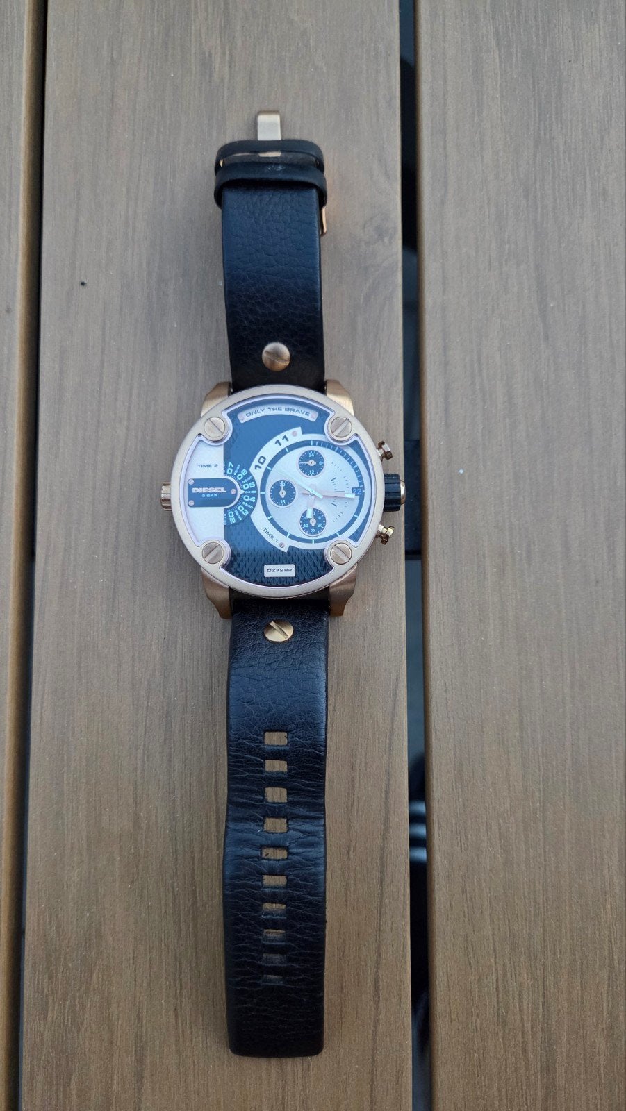 Diesel Only The Brave Herenhorloge DZ7292, Staal, Polshorloge, Ophalen, Overige merken