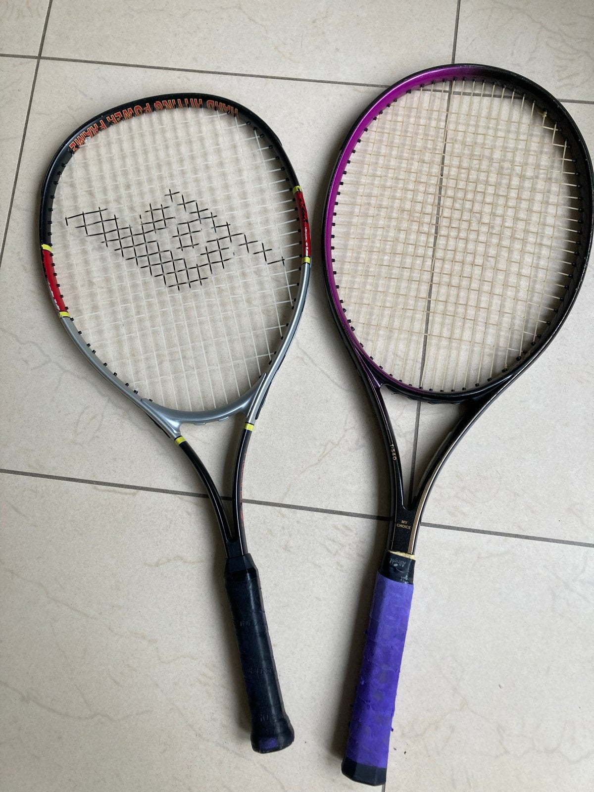 Twee vintage Rucanor tennisrackets - Empire 160 & Profile T, Ophalen, Gebruikt, Racket, Overige merken