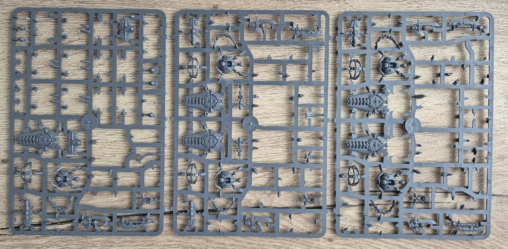 Warhammer 40K - Necron Lych Guard restant sprue, Ophalen of Verzenden, Gebruikt, Warhammer 40000, Figuurtje(s)