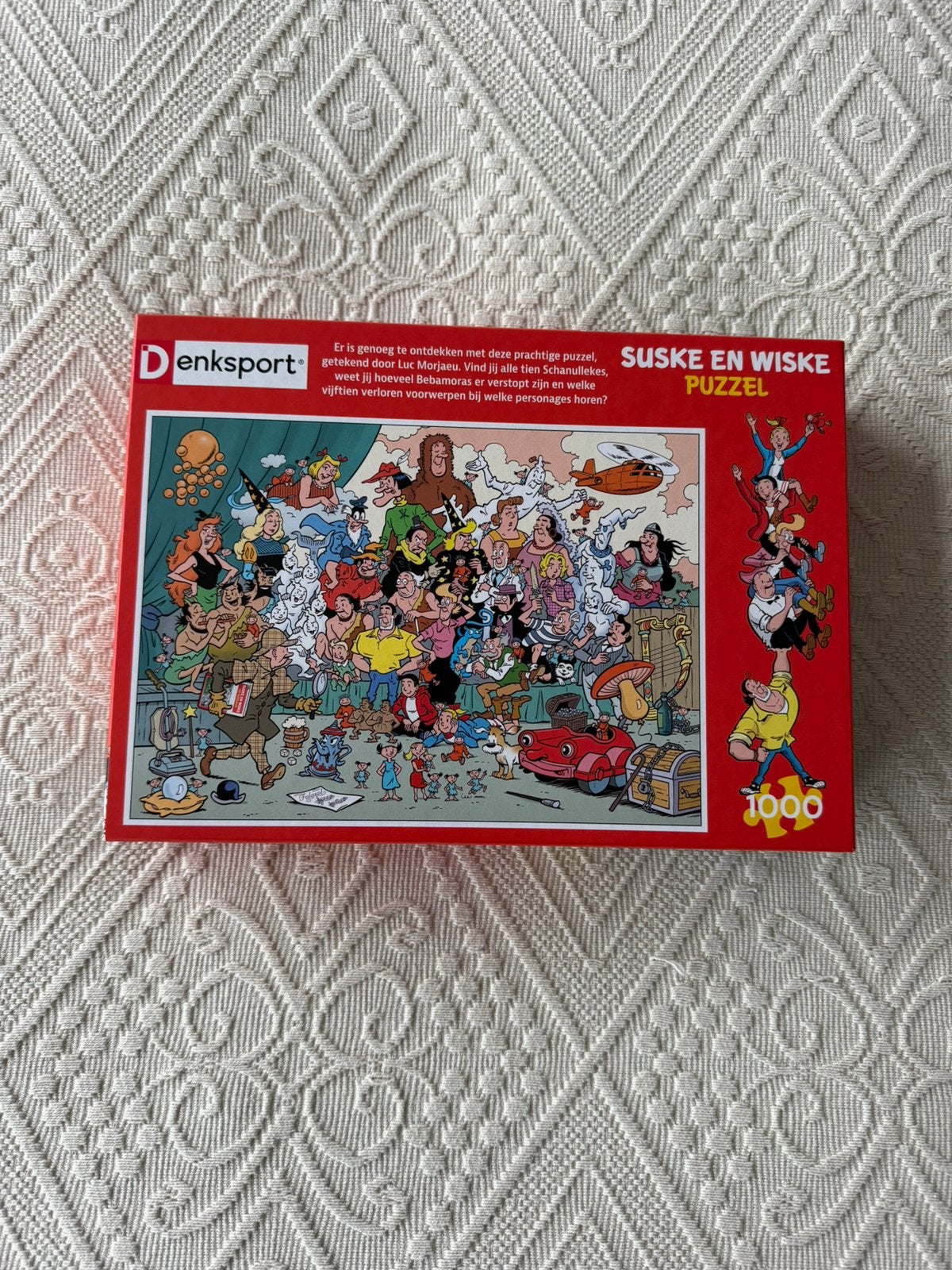 Denksport Suske en Wiske puzzel, 1000 stukjes, Ophalen of Verzenden, 500 t/m 1500 stukjes, Zo goed als nieuw