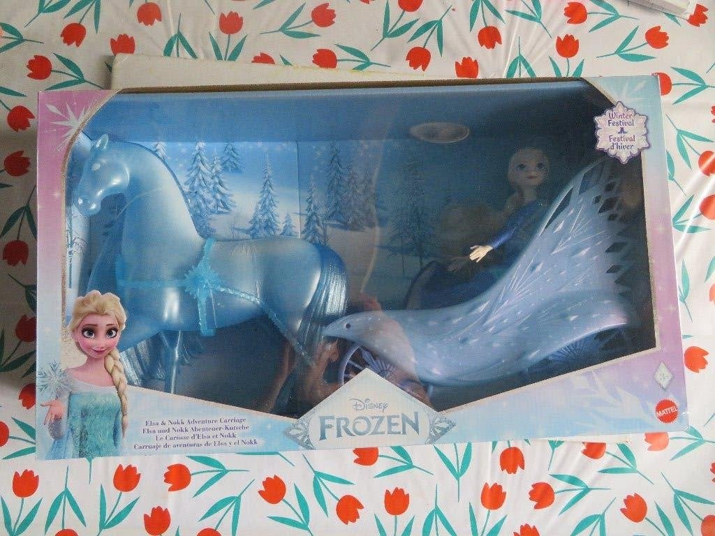 FROZEN --ELSA & NOKK ADVENTURE CARRIGE, Ophalen of Verzenden, Barbie