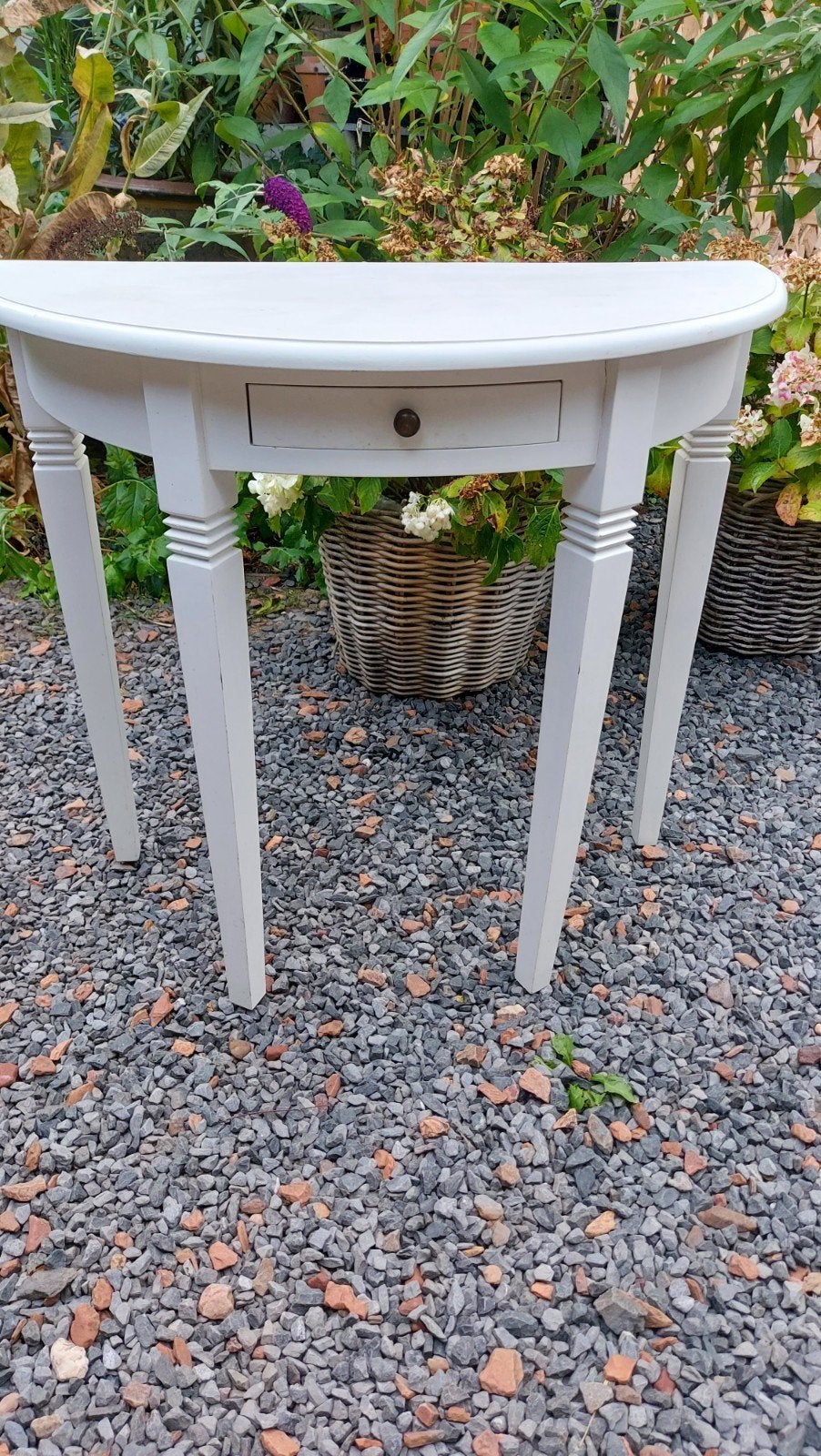 halfronde side table, Ophalen, Gebruikt, 50 tot 100 cm, 25 tot 50 cm