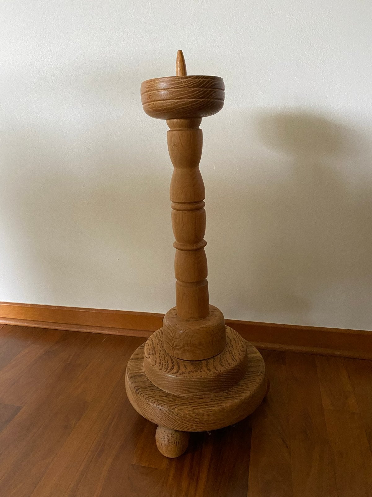 Houten kandelaar - Vintage stijl, Ophalen, Overige materialen