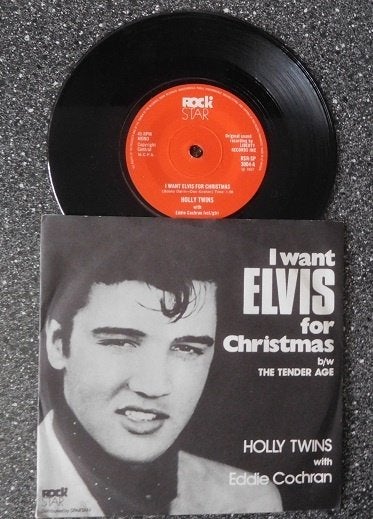 Holly Twins & Eddie Cochran - I want Elvis (vanaf € 15,00), Ophalen of Verzenden, Zo goed als nieuw, 7 inch, Pop