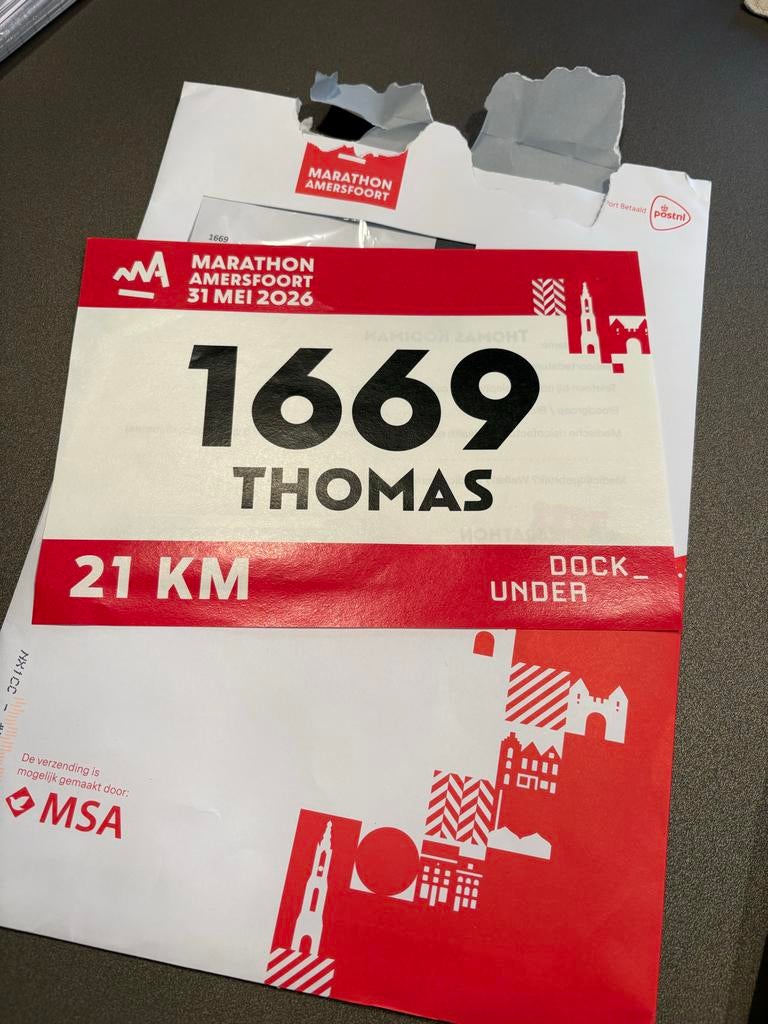 Marathon Amersfoort, Tickets en Kaartjes, Eén persoon