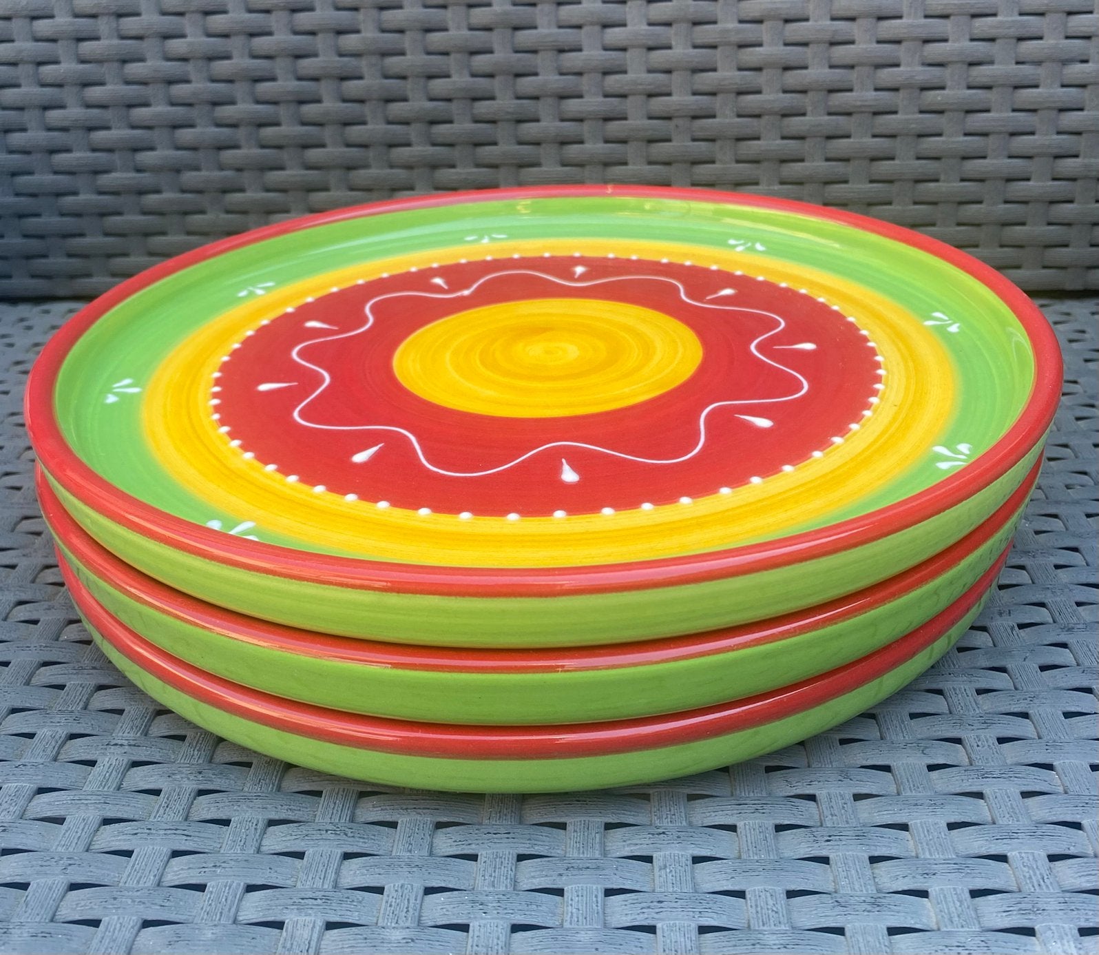 3 Grote (pizza)borden van Intermezzo. Drsn. 27 cm., Ophalen of Verzenden, Zo goed als nieuw, Bord(en), Overige stijlen