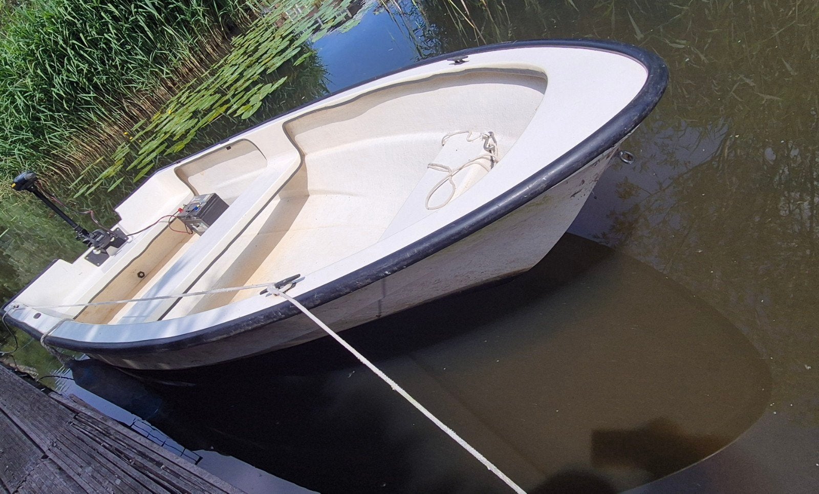 Polyester boot 350x140 cm met roeispanen, Watersport en Boten, Kano's, Ophalen, Gebruikt, Twee personen, Overige typen