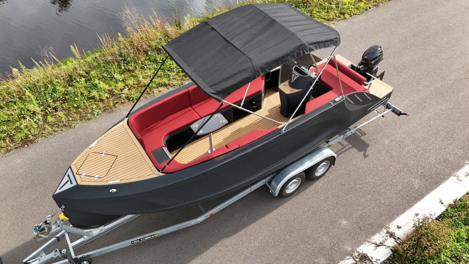 Tanaruz Ozare 6.5  3D geprinte tender  Hiswa Demo + Trailer, Watersport en Boten, Ophalen, Overige materialen, Tender, Zo goed als nieuw