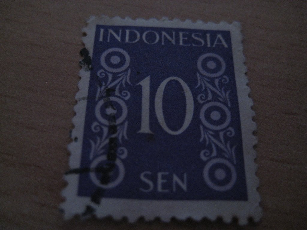 postzegel Indonesië - 10 Sen, Postzegels en Munten, Verzenden, Gestempeld, Zuidoost-Azië