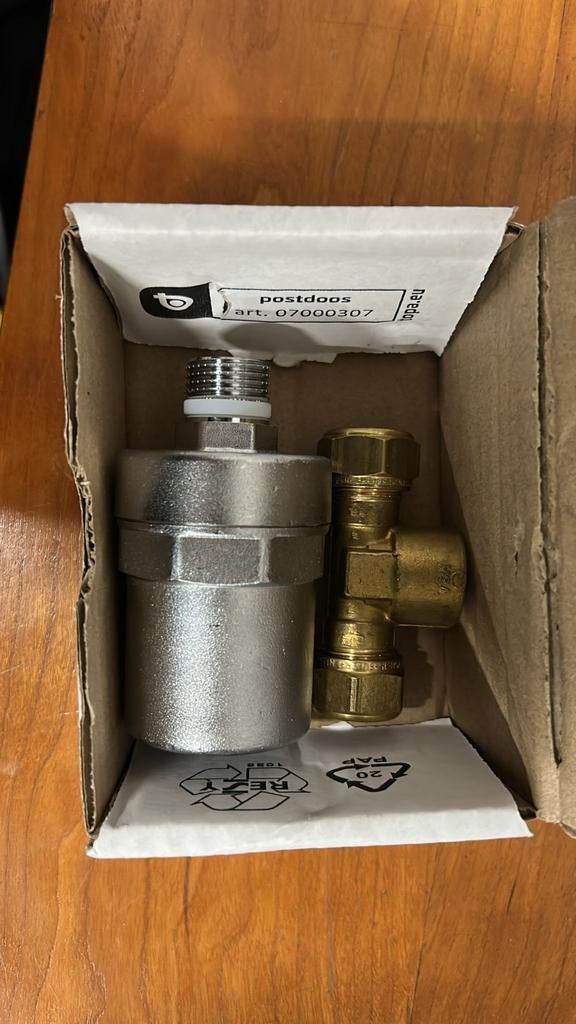 Intergas waterslagdemper set met T-stuk 15 1/2 15, Doe-het-zelf en Verbouw, Ophalen of Verzenden