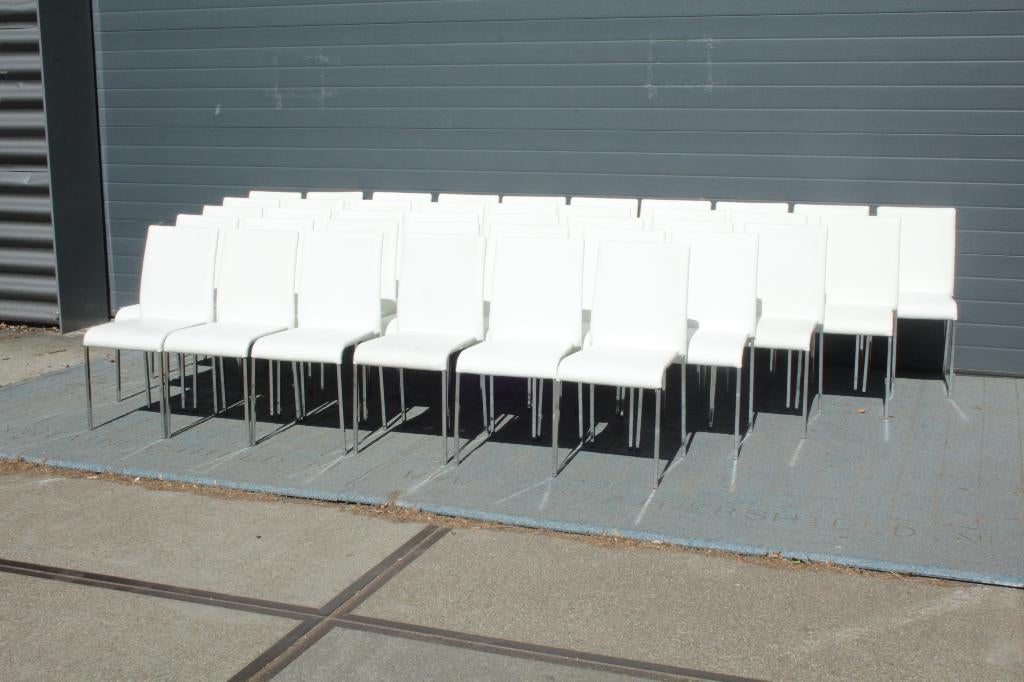 D14 40 Stoelen, Ophalen, Gebruikt, Wit, Modern