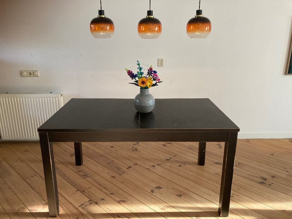 Gratis Eettafel IKEA bjursta - uitschuifbaar, Huis en Inrichting, Tafels | Eettafels, Gebruikt, 50 tot 100 cm, 100 tot 150 cm