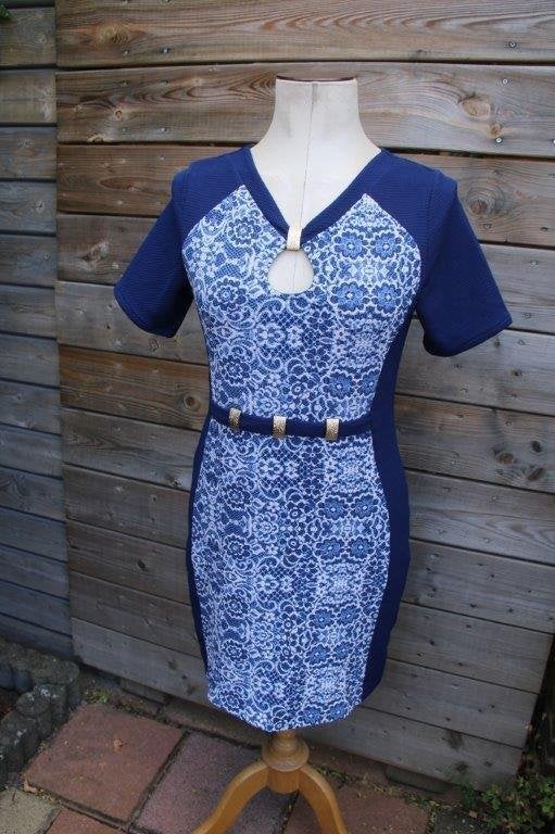 Jurk blauw Batida mt 2 (38) Vaste prijs OPRUIMING, Maat 38/40 (M), Blauw, Ophalen of Verzenden, Zo goed als nieuw