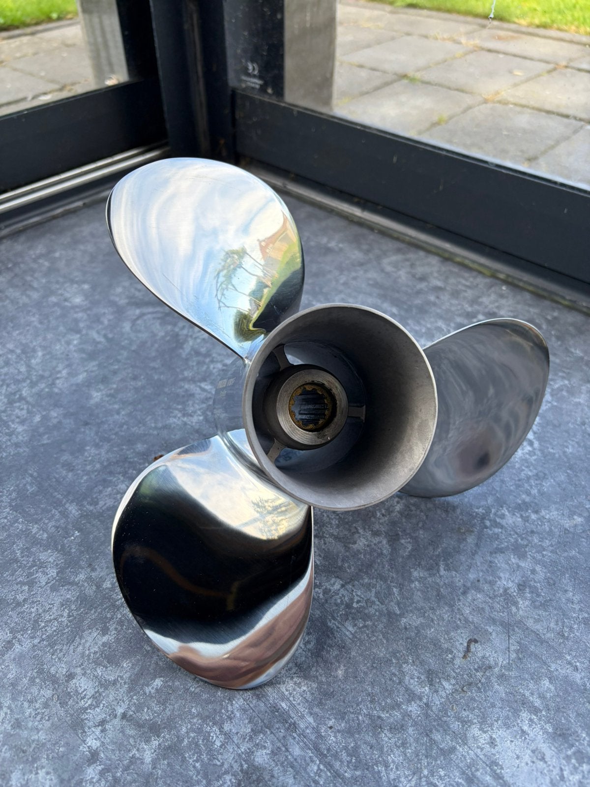 Yamaha RVS schroef propeller 9 7/8 x 10F buitenboordmotor, Ophalen of Verzenden, Nieuw, Motor en Techniek, Motorboot