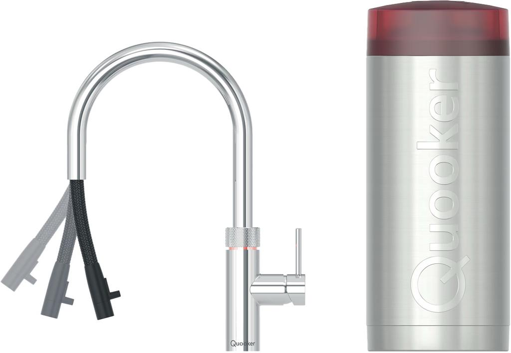 Quooker COMBI+ & Flex Round Chroom: Direct kokend water, Ophalen of Verzenden, Zo goed als nieuw