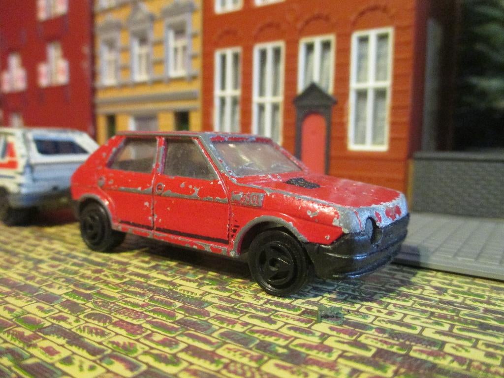 1:55 Fiat Ritmo - Majorette 239, Hobby en Vrije tijd, Modelauto's | Overige schalen, Ophalen of Verzenden, Gebruikt, Auto