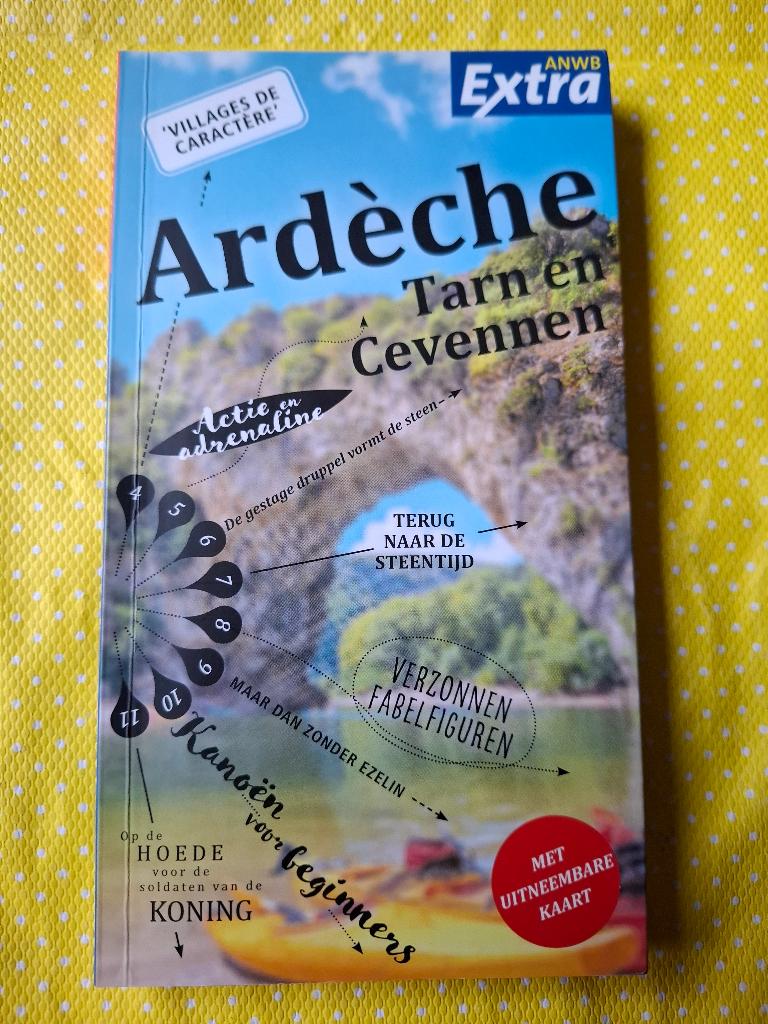 ANWB reisgids Ardeche + kaart, Gelezen, Europa, Ophalen of Verzenden, Reisgids of -boek