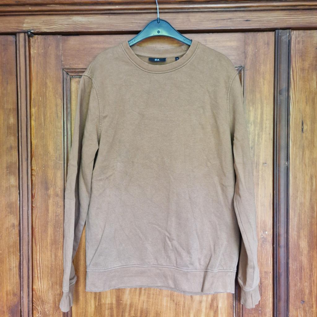 C&A Bruine Sweater Maat M, Bruin, Maat 48/50 (M), Gedragen, C&A