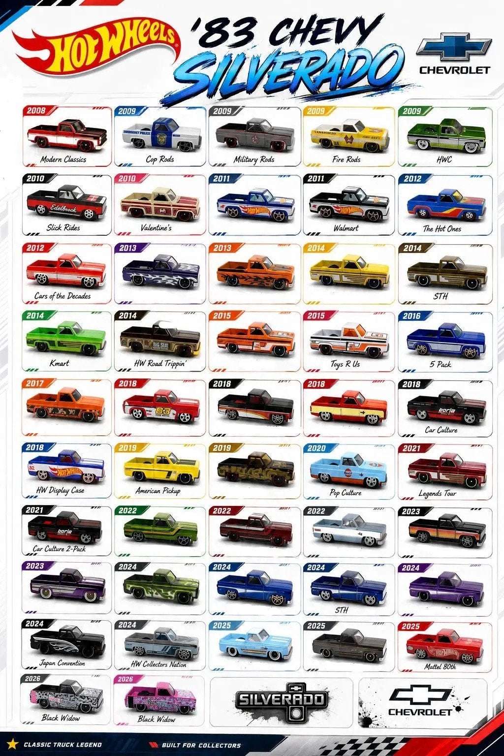 gezocht*! Hot Wheels chevy 83 silverado, Ophalen of Verzenden, Auto