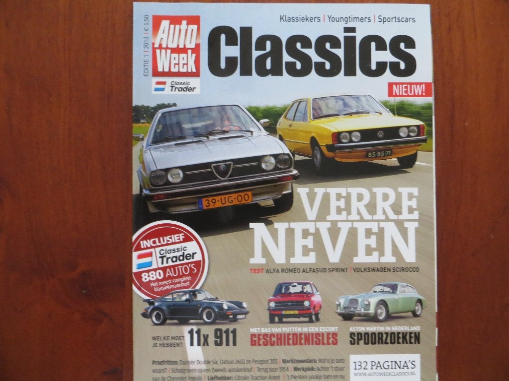 Autoweek Classics 1 2013 11x Porsche 911 Volkswagen Scirocco, Ophalen of Verzenden, Nieuw, Porsche