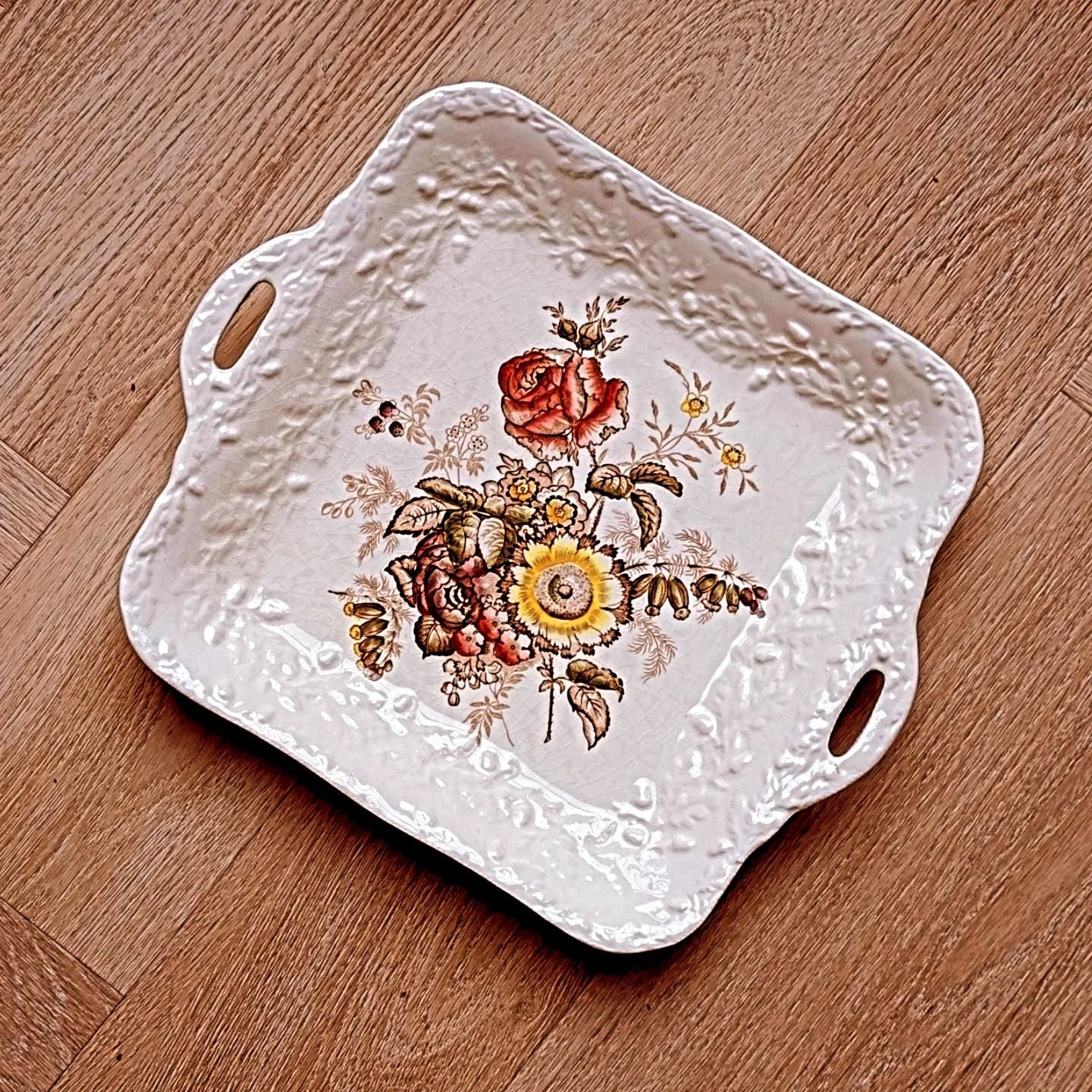 Charmante serveer / koekjesschaal Mason’s Friarswood, Ophalen of Verzenden